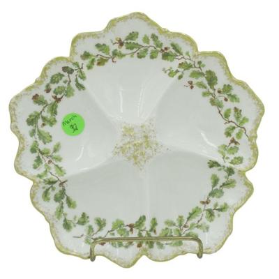 ANTIQUE LIMOGES T & V HAND PAINTED OYSTER PLATE