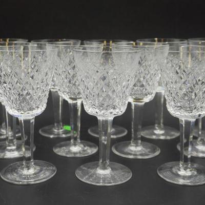 10 WATERFORD CRYSTAL ALANA CORDIAL GLASSES