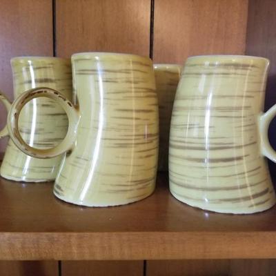 Studio Nova yellow Samba coffee mugs - set of 4