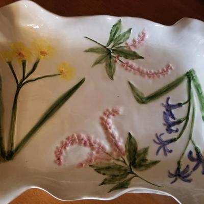 Hand painted snack tray