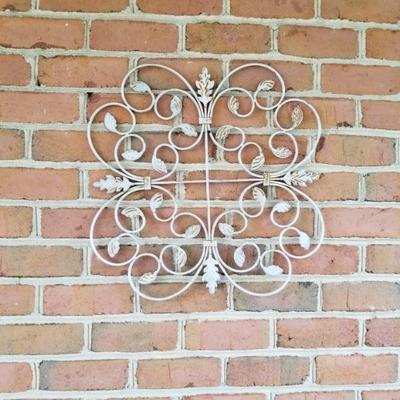 Wr. iron metal wall decor