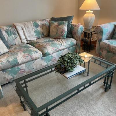 Sleeper sofa on left is sold