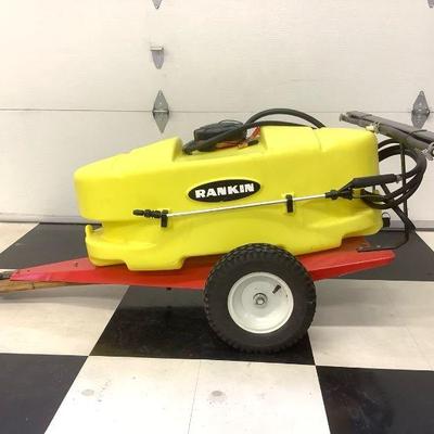 NIAB206 Rankin 25 Gallon Lawn Tractor Spayer	Has 2 sprayers on the back and 1 hose spayer, 25 gallon water tank. High Flo Gold Series...