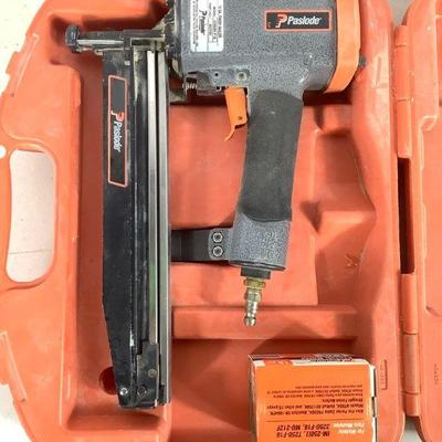 NIAB221 Pasolde Pneumatic Finish Nailer	16 gage finish nailer, Model# 3250/65 F16. Comes with a partial 2-1/2