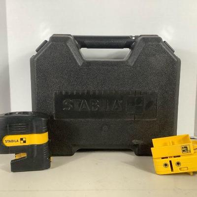 NIAB222 Stabila Laser Level	Model # LA-4P, comes with safety glasses. Does turn on, comes original case and manual.
