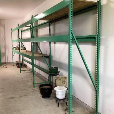NIAD108 Commercial Steel Shelving Lot #2	Warehouse, adjustable storage shelves.
