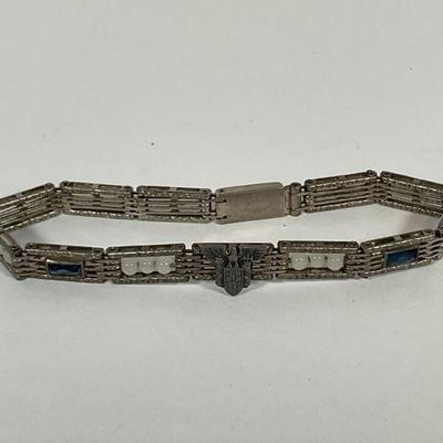 Vintage Wells Sterling Art Deco Bracelet