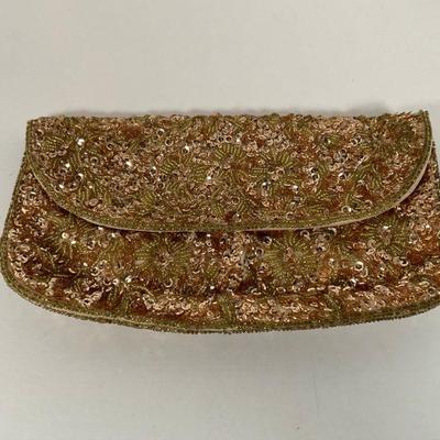 Vintage Gold Beaded purse