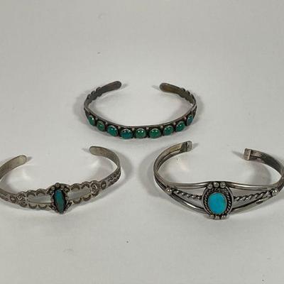 Sterling Turquoise Bracelets