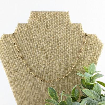 14K Yellow Gold Floral Necklace