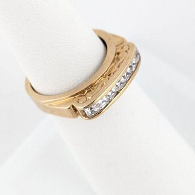 10K Yellow Gold and CZ Ring