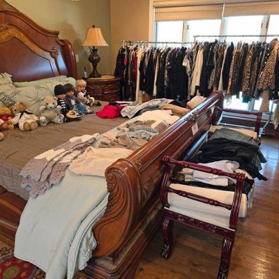 An abundance of vintage and newer men's and women's quality clothing, plus accessories.