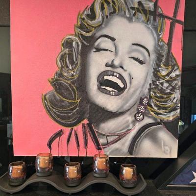 Commissioned stylized Marilyn Monroe painting.