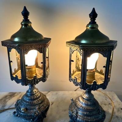 Cast iron vintage lamps 