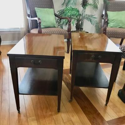 table on left $55; table on right $45
28 X 17 1/2 X 24
