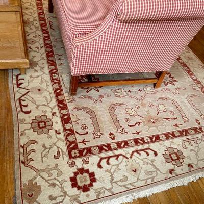 Hand-knotted Turkish Melis area rug (8'8