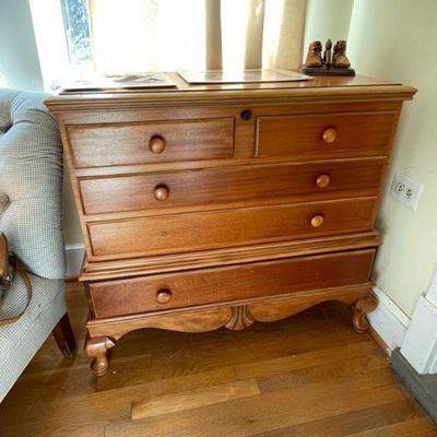 West Branch Cedar chest. One of five antique/vintage blanket chests (missing knob is inside chest)