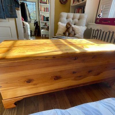 One of five cedar/blanket chests