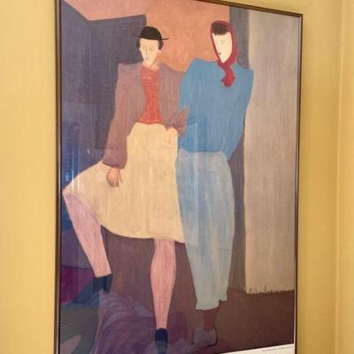 Framed Milton Avery Virginia Museum of Fine Arts 1991 poster