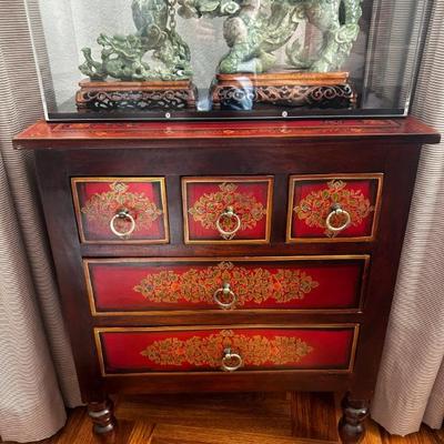 Chinese painted dresser 