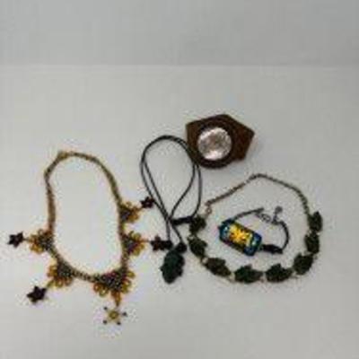 Jade Warrior Necklace, Beaded Reyna Choker, Abelone and More