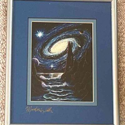 Signed ' Rings Of Wonder ' By Markus Willis * Matted And Framed * 9 X 11 Inches
