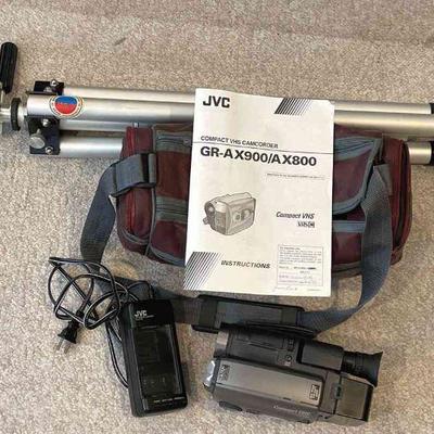 JVC Compact VHS Camcorder * Tripod * Bag
