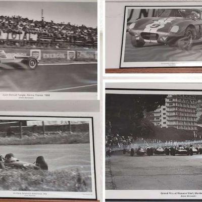 4 Monte Carlo Vintage Race Prints * Jessee Alexander 1992 * 2 Coffee Table Books
