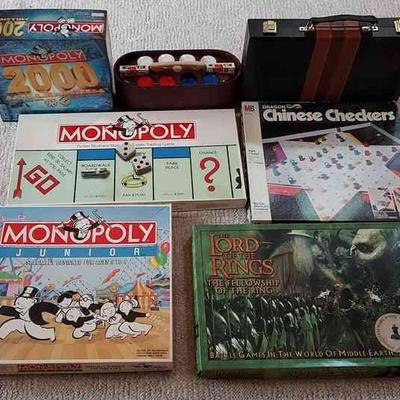 Family Game Night * Monopoly/Backgammon/Lord Of The Rings & More
