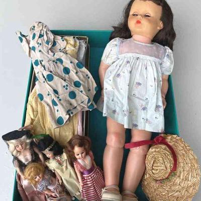 Vintage Tall Toddler Doll * Small Storybook Dolls * Vintage Doll Dresses
