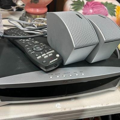 Bose with remote and 2 speakers