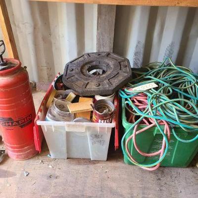 #2820 â€¢ Compressed Air Sprayer, Extension Cords, Nails

