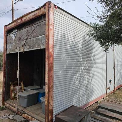 #50 â€¢ Trailer Box Storage with Rear and Side Doors

