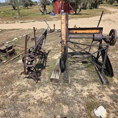 #1316 • Vintage Saw Mill with Wood Chipper

