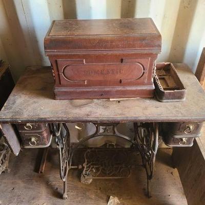 #2854 â€¢ Vintage Sewing Table
