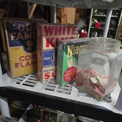 #2096 â€¢ Vintage Cereal Box, Soap Box, Laundry Starch Box
