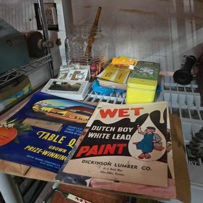 #2074 â€¢ John Deere Tin Box Dan Patch Cut Plug Labels Tobacco Pipe
