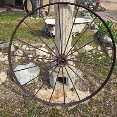 #1380 • Metal Wagon Wheel

