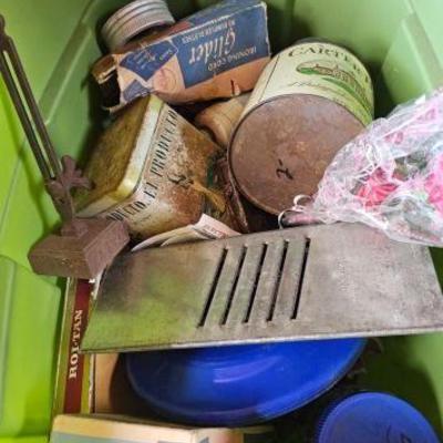 #1956 • Vintage Tins and Other Misc Items
