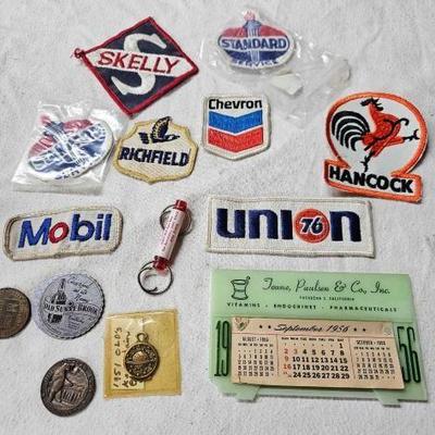 #2316 â€¢ Oil Company Patches, Ads, and Coins
