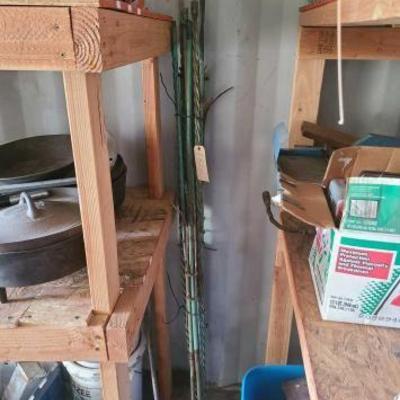 #2824 â€¢ (2) Totes with Miscellaneous Items and (3) 5 Gallon Buckets
