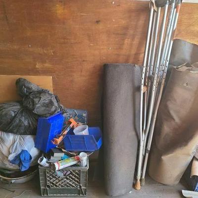 #4524 â€¢ Roofing Tar Paper, Crutches, Weather Stripping
