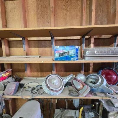 #2050 â€¢ Halogen Head Lamp Tail Lights Torch Handles Side Mirrors Hand Saws and Clamps
