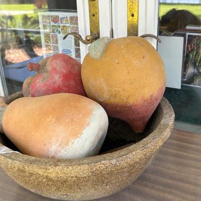 Pottery Large Fruit Basket