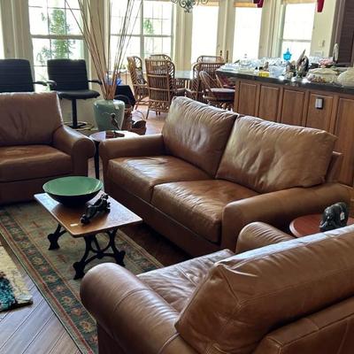 Pottery Barn Leather Sofa