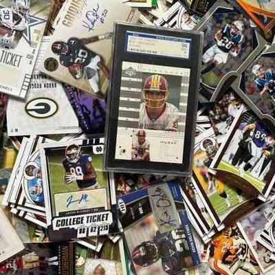 MHT356 2000+ Football Cards Lot + SGC 96 (Mint) Todd Husak RC