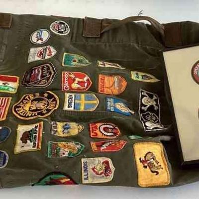 MHT028 - Vintage Military Collectibles Duffle, Patches & More