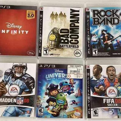 MHT201 - Lot of Six PlayStation 3 PS Video Games, All Complete