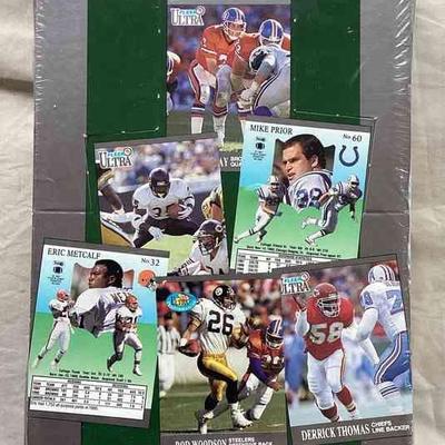 MHT037 - Vintage Fleer Ultra '91 NFL Football Cards Factory Sealed Box 36 Count Sealed Packs