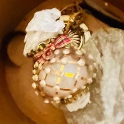 MacKenzie Childs light pendant , vintage 